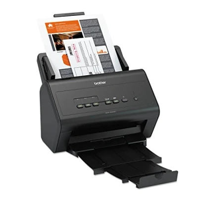Immagine di Brother ADS3000N Scanner Desktop con Rete Cablata, 50 ppm, ADF da Fogli, Dual CIS per Scansione Fronte/Retro Automatica