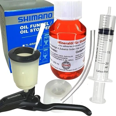 Immagine di Fantic26 Set di freni a disco per Shimano + 100 ml minerale olio sbiancante siringa, tubo, TL BR003 M5