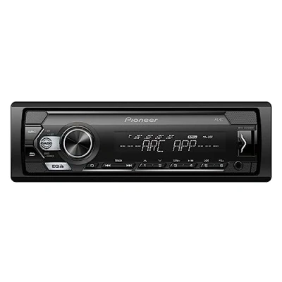 Immagine di Autoradio Pioneer MVH S120UBW 1 DIN, illuminazione del display in bianco, compatibile con smartphone Android, USB, ingresso AUX