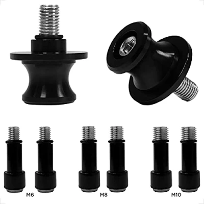 Immagine di Universale Moto Supporti M6X1mm, M8X1.25mm, M10X1.25mm in Alluminio CNC Forcellone Rocchetti Swing Arm Spool Bobine Sliders Stand