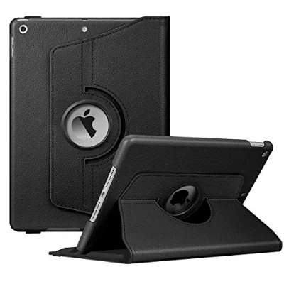 Immagine di FINTIE Rotating Custodia per iPad 10.2 Pollici 9a / 8a 7a Generazione (2021 2020 2019) con Built in Pencil Holder 360 Gradi di Rotante Cover Protettiva Case Auto Svegliati/Sonno, Nero