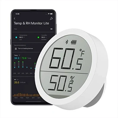 Immagine di Qingping Temperature and Humidity Monitor Lite Compatible with Mi Home App, Smart Digital Bluetooth Indoor Thermometer Hygrometer …
