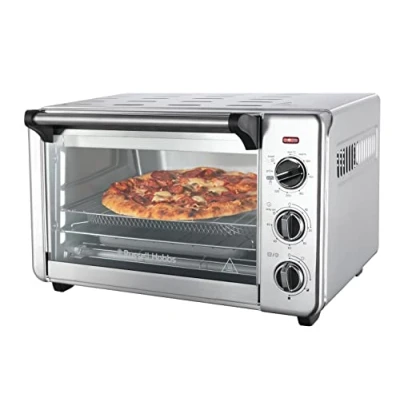 Immagine di Russell Hobbs Fornetto Elettrico Multifunzione 5 in 1 Friggitrice ad aria calda, Mini forno, grill, Tostapane, Funzione riscaldamento 20 l, pizza 30 cm, Cestello, Teglia, Griglia, 26680 56
