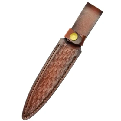 Immagine di Aibote Fodero per Coltelli a Lama Fissa Fino 6,8&quot; di Lama, in Pelle Dritti, Custodia Tattico con Passante Cintura