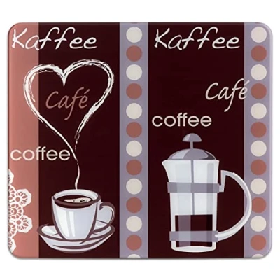 Immagine di Maximex Profumo di caffè multipiatto, coperchio per piani cottura in vetroceramica, vetro temperato, 56 x 50 cm, multicolore
