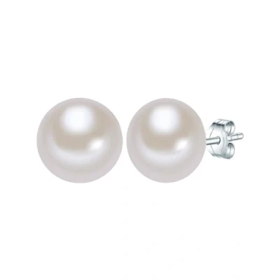 Immagine di Valero Pearls Orechinni a lobo da Donna in Argento Sterling 925 con rodio Perle coltivate d&#039;acqua dolce albicocche 00178820