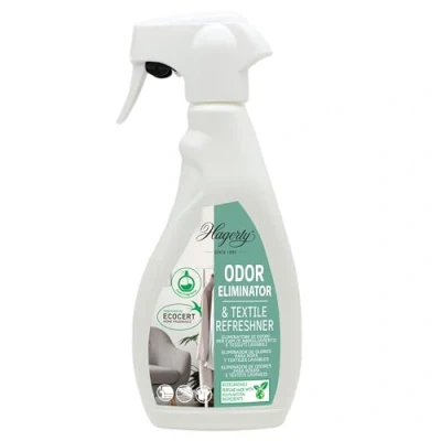 Immagine di Hagerty Odor Eliminator 500 ml I Restituisce freschezza ai tessuti ed elimina gli odori Detergente enzimatico efficace e neutralizzatore di per animali domestici casa Antiodore