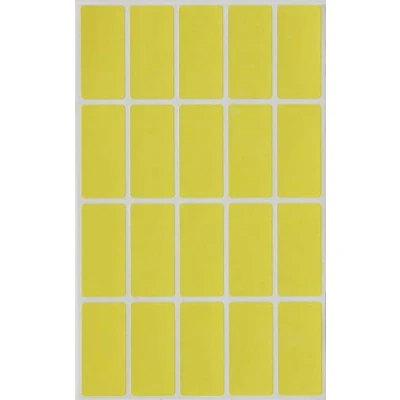Immagine di Royal Green Color Code etichette rettangolari 4 x 1,9 cm, colore giallo, (40 mm 19 mm), confezione da 1000