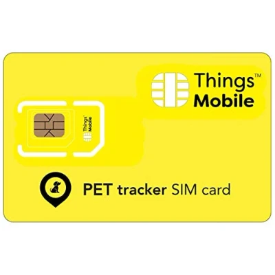 Immagine di Scheda SIM PER PET GPS TRACKER/TRATTATORE ANIMALE DOMESTICO Things Mobile copertura globale, rete multi operatore GSM/2G/3G/4G LTE senza costi fissi, scadenza. 10 di credito incluso