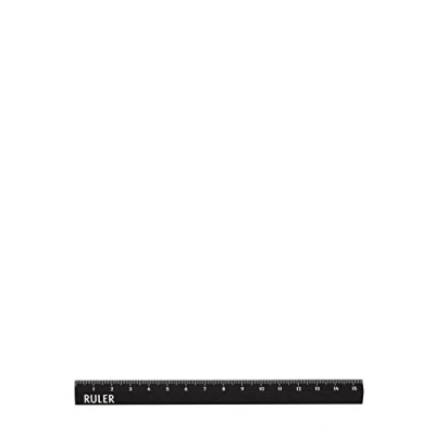 Immagine di Design Letters Righello in alluminio, 15 cm, colore: Nero