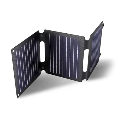 Immagine di Trust Zuny 20W Pannello Solare Portatile USB C A Caricabatterie Caricatore da Campeggio, Pannelli Solari 15W per Smartphone Tablet Power Bank Balcone Camper Viaggi