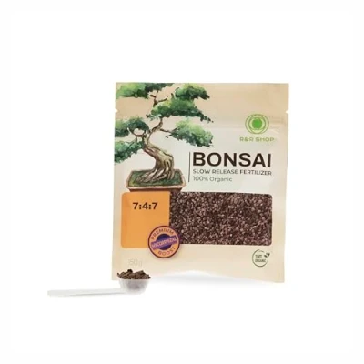 Immagine di R&amp;R SHOP Fertilizzante Biologico per Bonsai, Alimento Organico Completo, a rilascio lento, perfetto Tutte le Piante di Bonsai da Interno ed Esterno 150GR (Bonsai)