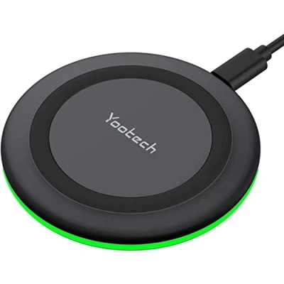 Immagine di Yootech Caricabatterie rapido senza fili per iPhone 11/11 Pro/11 Pro Max/XS, MAX/XR/XS/X/8/8+, Galaxy Note 9/S9/S9+/Note 8/S8, AirPods ecc.