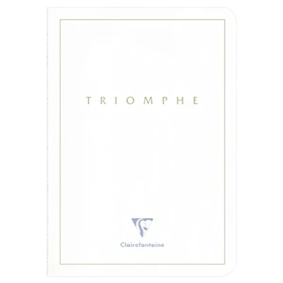 Immagine di Clairefontaine Triomphe 36120C Quaderno a righe bianche, formato A5, 14,8 x 21 cm, 96 pagine 90 g, copertina in cartoncino con marcatura dorata