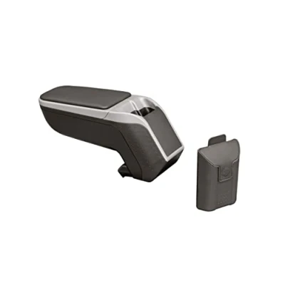 Immagine di Rati Armster2 bracciolo centrale adatto a RENAULT CLIO IV 2013 2019 [argento]I con vano portaoggetti I che si adatta perfettamente alla console