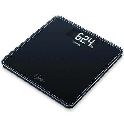 Immagine di Beurer GS 400 SignatureLine Black Bilancia in Vetro con Portata Fino a 200 kg, 31 x cm, Nero
