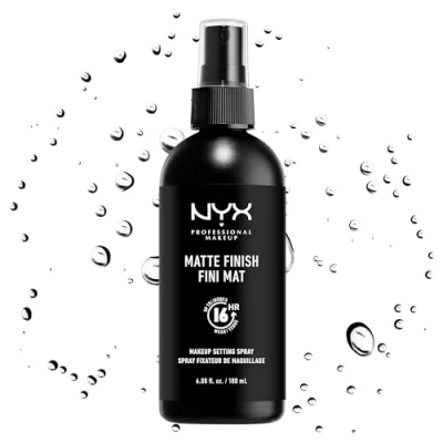 Immagine di NYX Professional Makeup Setting Spray, Spray fissante a lunga tenuta, Formula vegana, Finish matte, Maxi formato, 180 ml