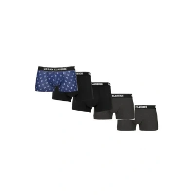 Immagine di Urban Classics 5PACK Boxer, Uomo, Taglia: Large, Anchor aop+blk+blk+cha+cha