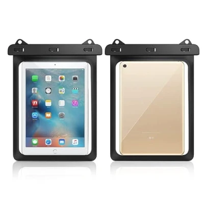 Immagine di Custodia impermeabile universale per tablet Samsung Galaxy S9 S8 S7 11&quot;, Tab A9+ 11&quot; A9 A8 10.5 A7 10.4 S6 Lite iPad Pro 11 Air 9.7 Surface Go 4 (nero)