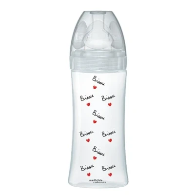 Immagine di DODIE Biberon anti colica tettarella piastra X MATHILDE CABANAS 330 ml portata 3