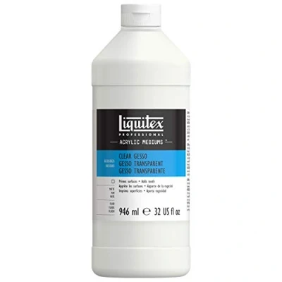 Immagine di Acrilici Liquitex Gesso Chiara Superficie Prep 32 Once, Trasparente