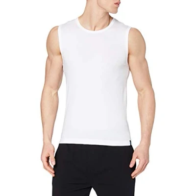Immagine di Schiesser Canotta uomo senza maniche in cotone elasticizzato, EU.6, BIANCO