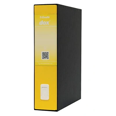 Immagine di Rexel Esselte Dox 2 Raccoglitore a Leva Formato Protocollo D8, A4, Giallo, 1 Pezzo