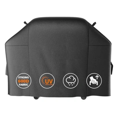 Immagine di GFTIME 7130 Copertura per griglia Heavy Duty 58 Pollici Weber Genesis II LX 300 Series E310, S310, E330, 3 fuochi (147L x 63W 113H CM)
