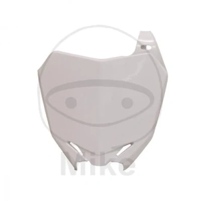 Immagine di Polisport 8659300002 Tabella portanumero Replica OEM Realizzata in plastica Lucida Resistente e Durevole Compatibile con Le Moto Suzuki Colore Bianco