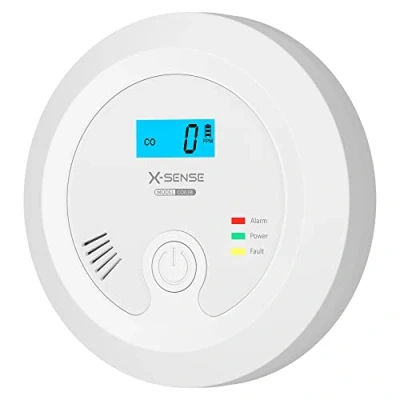 Immagine di X Sense Rilevatore di Monossido Carbonio con Batteria Sostituibile e Schermo LCD, Concentrazione CO Pulsante Test LED Stato, Conforme Alla Norma EN 50291, CO03B