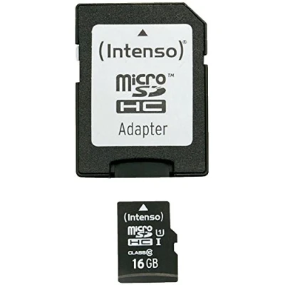 Immagine di Intenso Premium Scheda di memoria MicroSDHC da16 GB (con Adattatore SD), Class 10 UHS I