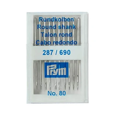 Immagine di Prym 152284 Aghi per Macchina da Cucire, 287(690), con pistone Rotondo, 80, Argento, No. 90