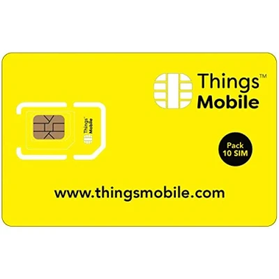 Immagine di Confezione 10 SIM Cards Things Mobile prepagate per IOT e M2M con copertura globale senza costi fissi. credito incluso.
