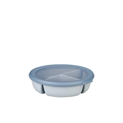 Immagine di Mepal Scodella bento bowl Cirqula Contenitore box per frigo, freezer e microonde 3 scomparti separare gli alimenti la preparazione dei pasti Nordic blue
