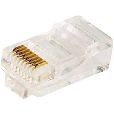 Immagine di RJ45 Spina modulare CAT 5e Spina, dritto Pole: 8P8C Transparent LogiLink : 100Pz.