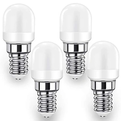 Immagine di GlowsLand Lampadine LED E14, 2W(Equivalente a 20W),140LM,SES Mini Lampadina LED, per frigorifero, cappa da cucina, luce notturna e macchina cucire, Bianco Freddo 6000K, Pacco 4