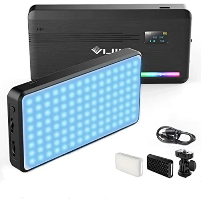 Immagine di Ulanzi VIJIM VL196 Lampada LED RGB multicolore per fotocamera e smartphone, con temperatura colore regolabile (RGB + 2500 K 9000 K) batteria da 3000 mAh Vlog Studio Streaming