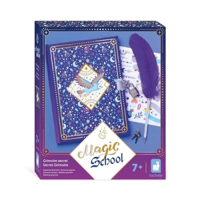 Immagine di Janod Magic School Diario Segreto per Bambini Kit attività Creative Quaderno con Penna a Forma di Piuma Universo della Magia Manuale dai 3 Anni in su J09110