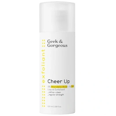 Immagine di Geek &amp; Gorgeous Cheer Up 6% Mandelico e BHA esfoliante liquido, per pori dilatati, untuosità, acne segni post combinazione, pelle grassa sensibile, 100 ml