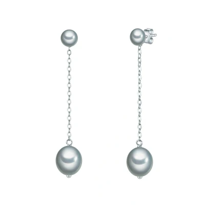 Immagine di Valero Pearls Orechinni a lobo da Donna in Argento Sterling 925 con rodio Perle coltivate d&#039;acqua dolce bianco 60201328
