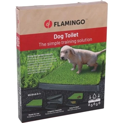 Immagine di Toilette per cani FLAMINGO con tappeto erboso artificiale Cabina WC e
