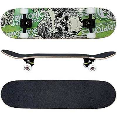 Immagine di FunTomia Skateboard con cuscinetti a sfera ABEC 9, durezza delle ruote 100 e 100% legno d&#039;acero canadese 7 strati, Dancing Queen,