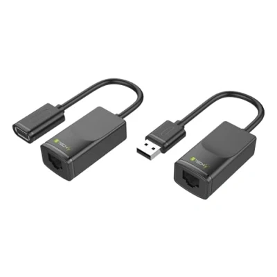 Immagine di Techly 103199 Extender USB su Cavo Cat.5E/6 60m Nero