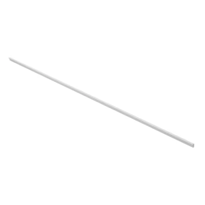 Immagine di GTV Lungo Maniglia per mobili Pillar, alluminio bianco opaco, sottile ed elegante, alti, versatile, 1200 x 18,5 10,7 mm, con viti, moderna e funzionale
