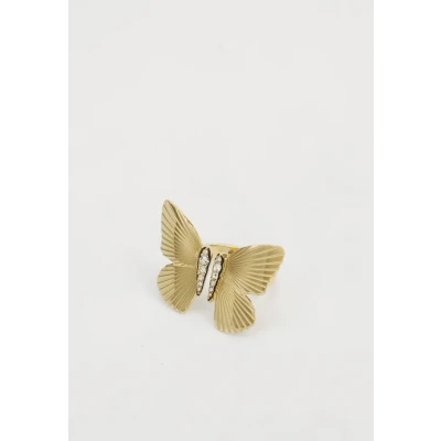 Immagine di Fossil Anelli aperti da donna in acciaio inossidabile, Oro tenue, 8