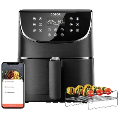 Immagine di Cosori CS158 AF RXB Friggitrice ad aria calda 1700 W controllo via App, Rivestimento antiaderente, con display , Senza BPA, Protezione da surriscaldamento,