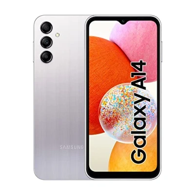 Immagine di Samsung Galaxy A14 Smartphone Android, Display LCD FHD+ 6.6&quot;, 4GB RAM, 128GB Memoria interna espandibile, Batteria 5.000 mAh, Silver [Versione italiana]