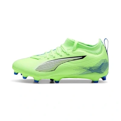 Immagine di Puma Ultra 5 Match FG/AG JR Unisex Scarpe da calcetto con tacchetti per bambini, Taglia: 36, Fizzy apple/white/bluemazing Tessuto / sintetico