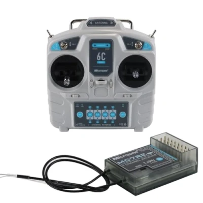 Immagine di WANGCL RC Trasmettitore e Ricevitore Controller Kit 2.4GHz 6CH per FPV Racing Quadcopter Auto Barca Elicottero modalità Mano Sinistra