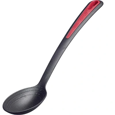 Immagine di Westmark Gentle Plus 28612275 Cucchiaio per verdure, resistente al calore fino a 270 C / 518 F, con testa extra profonda, scala interna: 15, 30 e 45 ml, in plastica, colore: Nero